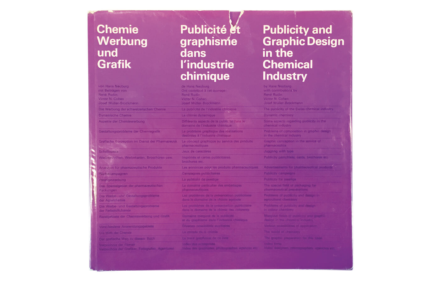 Chemie Werbung und Grafik | Publicité et graphisme dans l’industrie chimique | Publicity and Graphic Design in the Chemical Industry