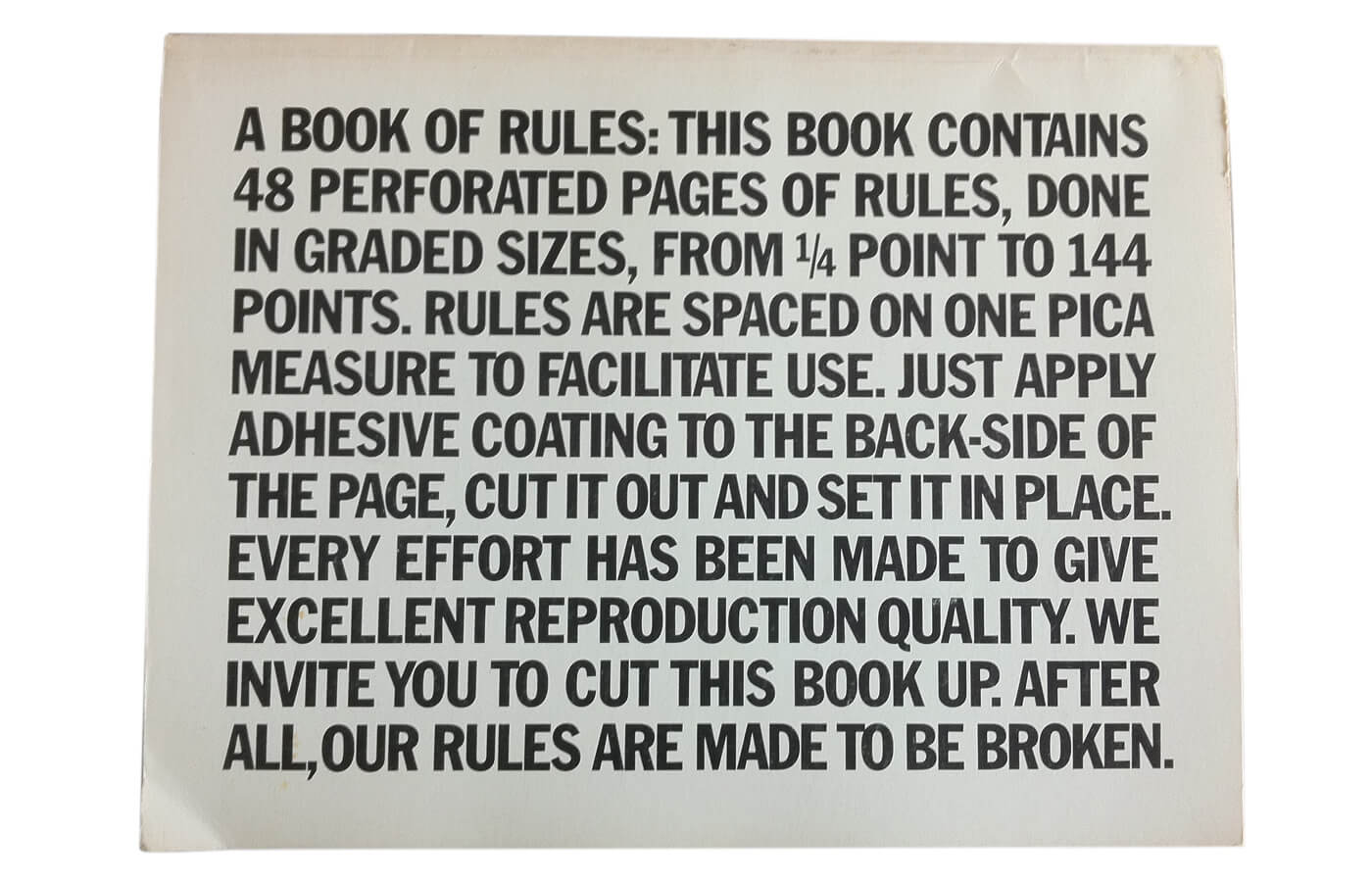 A Book of Rules
