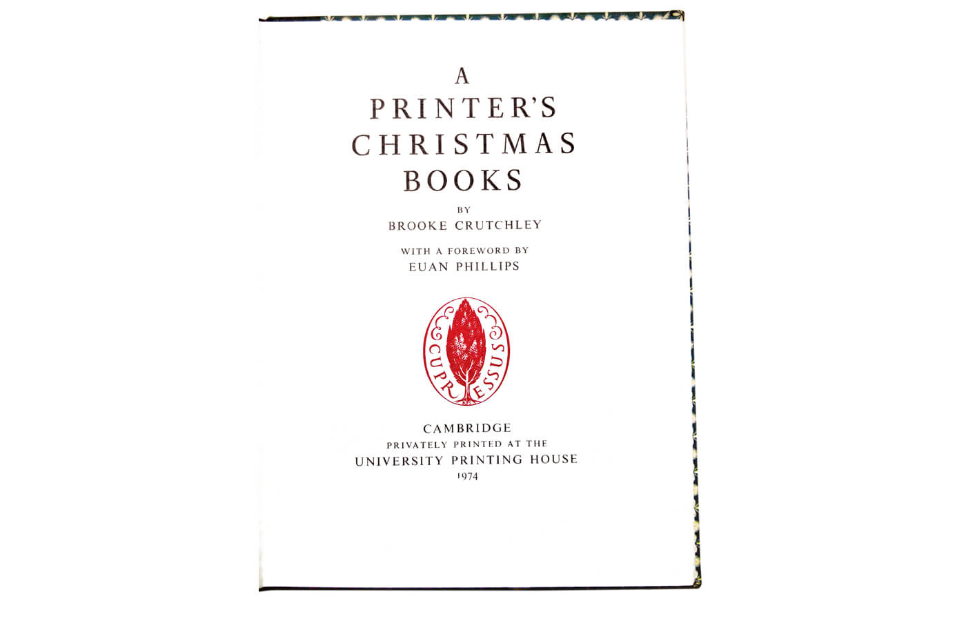 A Printer’s Christmas Books